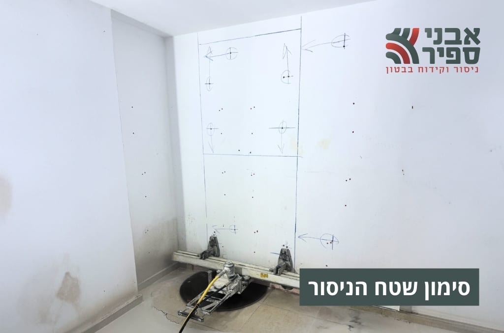 סימון שטח הניסור