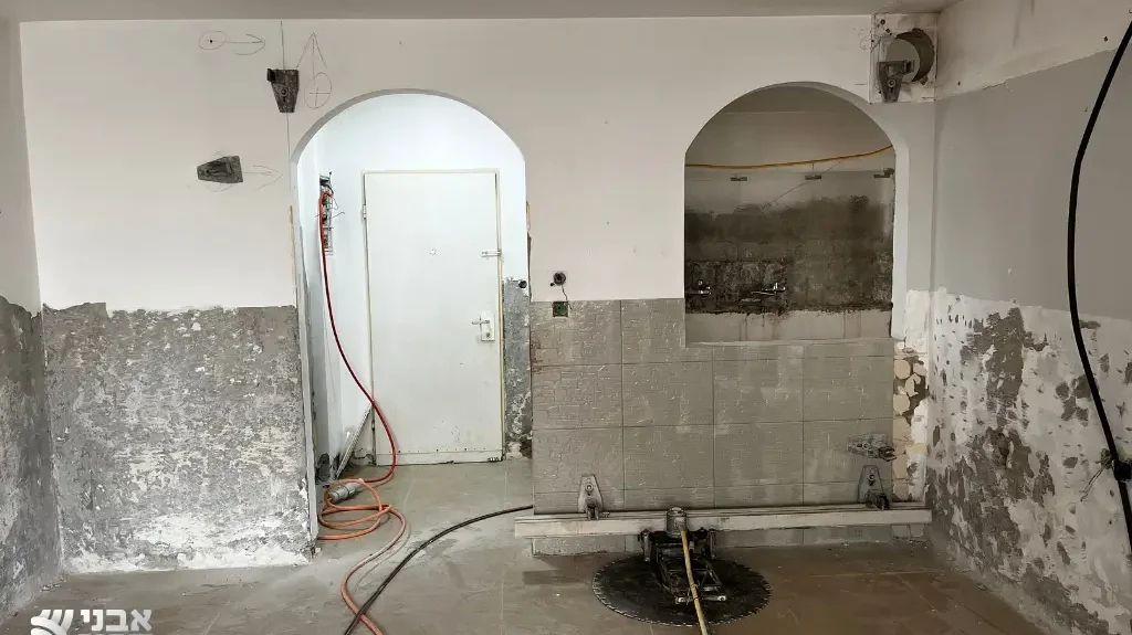 פרויקט ניסור קיר בטון להגדלת חלל הבי